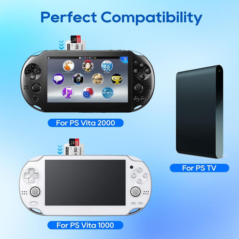 UCEC محول SD2Vita، محول بطاقة ذاكرة PS Vita، محول بطاقة SD PSVita Micro SD، SD2Vita 5.0 متوافق مع PSV 1000/2000 مناسب لـ PSTV FW 3.6 HENkaku Enso System، 1 عبوة - Image 5